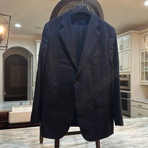 Designer 2 Piece Suit Dark Navy • Custom Designer Fully Lined • Jacket & Pant